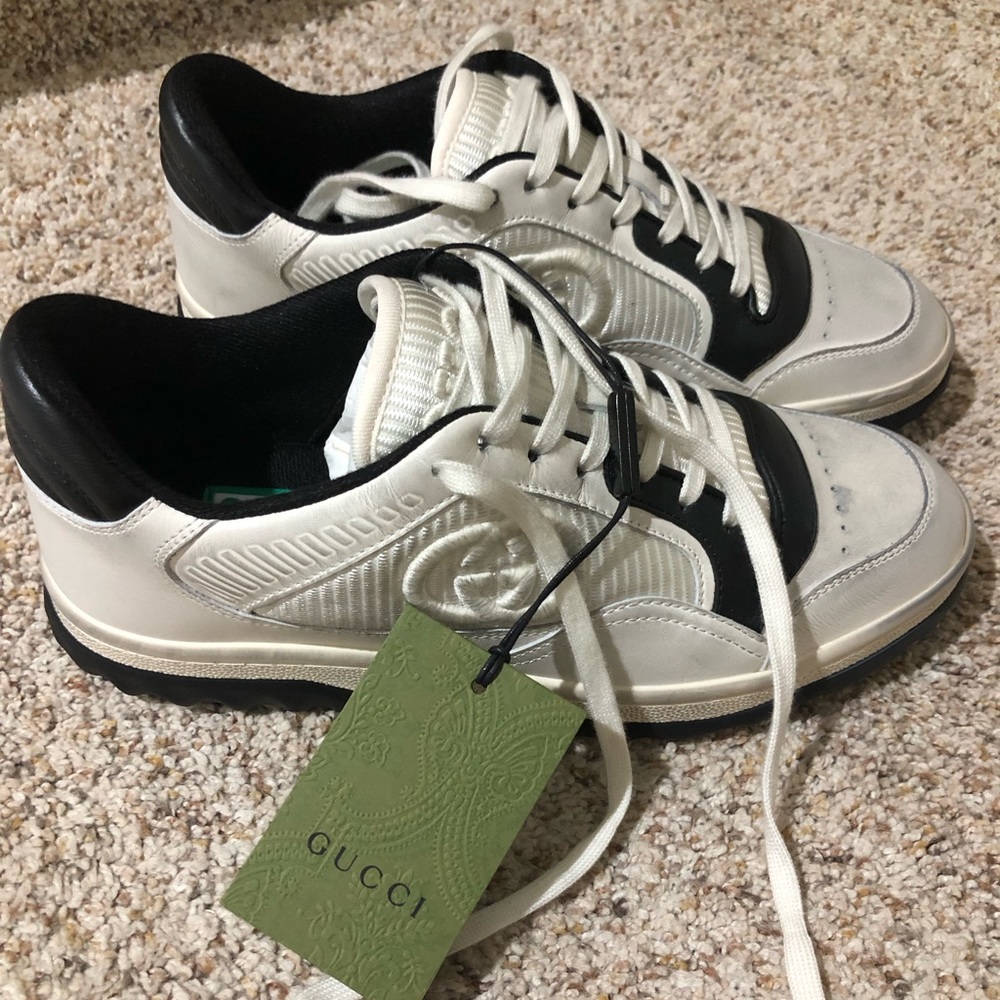 Women’s GUCCI MAC80 Sneaker Black & White “Panda” Colors NWT